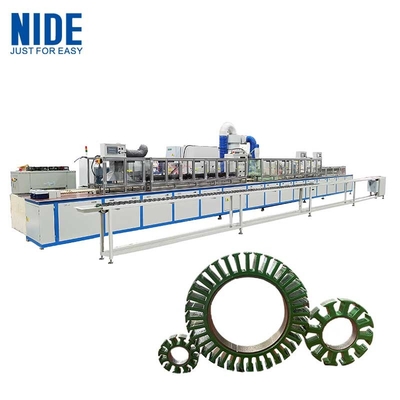 Ligne automatique de revêtement en poudre électrostatique pour l'isolation du noyau du stator du moteur sans balai