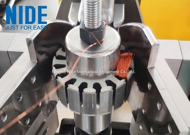Machine de remontage de bobine de stator externe moteur sans pinceau avec deux stations